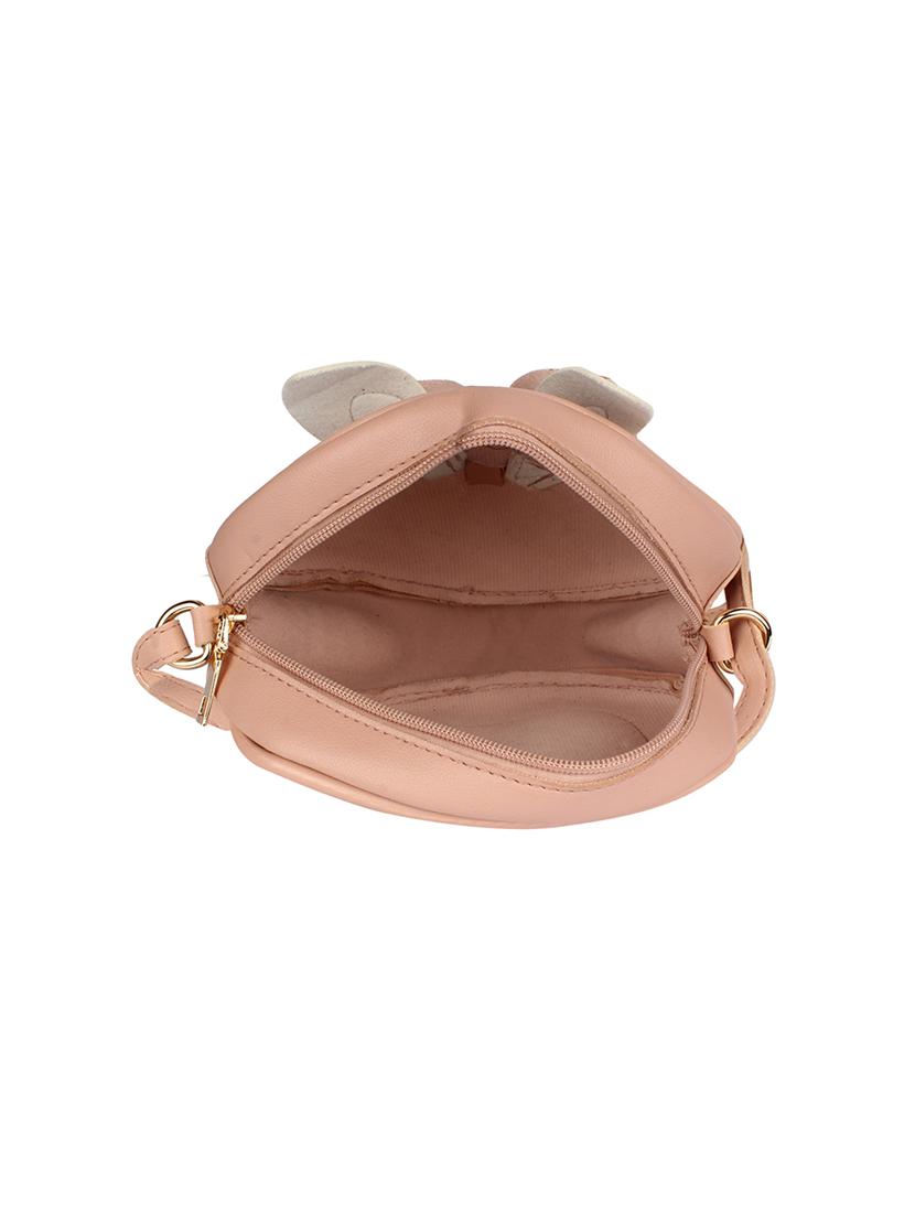 pink leatherette (pu) regular sling bag - 17341351 - Zoom Image - 3
