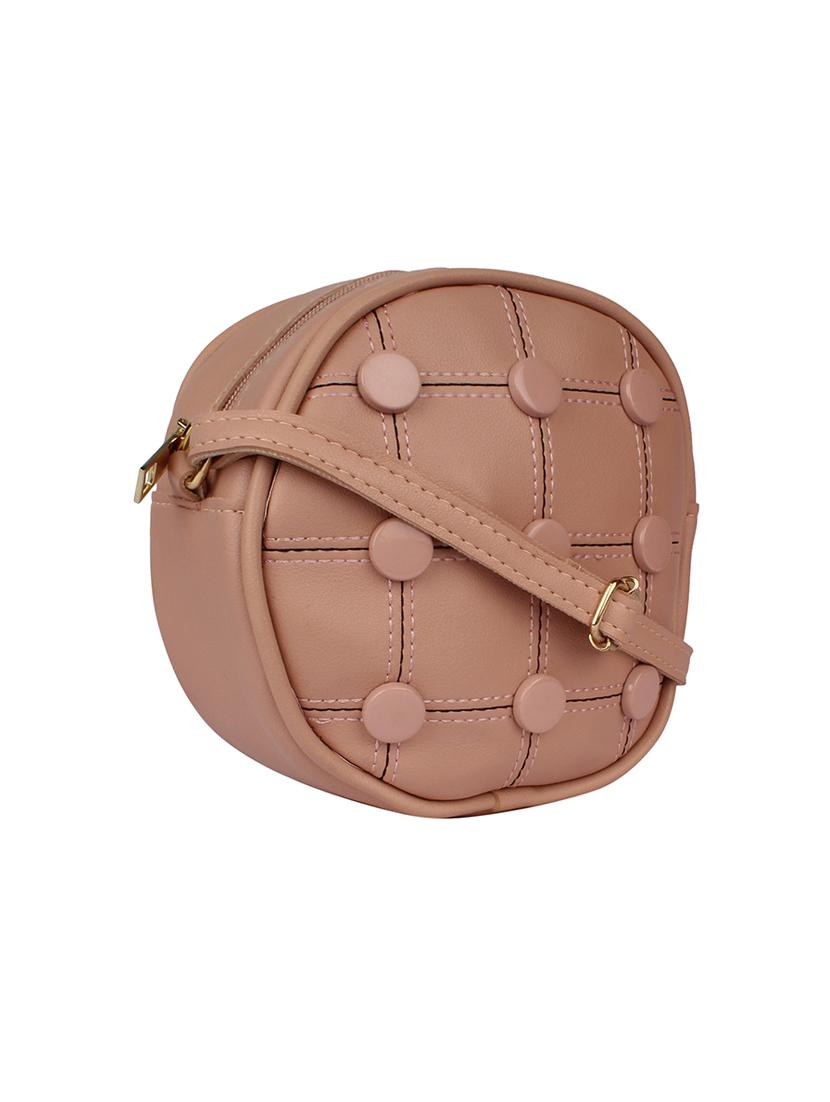 pink leatherette (pu) regular sling bag - 17341358 - Zoom Image - 4