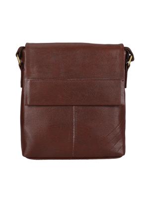 brown leatherette (pu) regular sling bag - 17341407 - Standard Image - 5