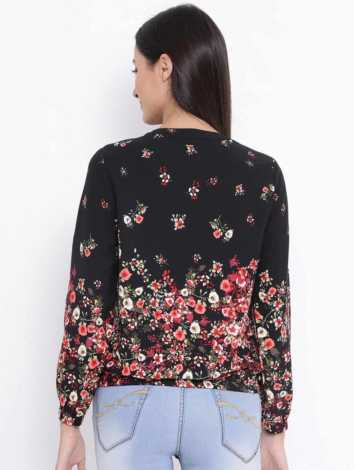 zip up floral jacket - 17341437 - Zoom Image - 3