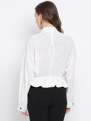 drawstring peplum jacket - 17341439 - Standard Image - 3