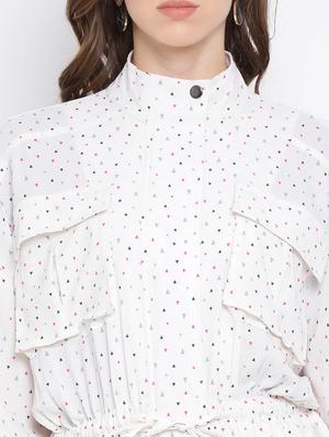 drawstring peplum jacket - 17341439 - Standard Image - 5