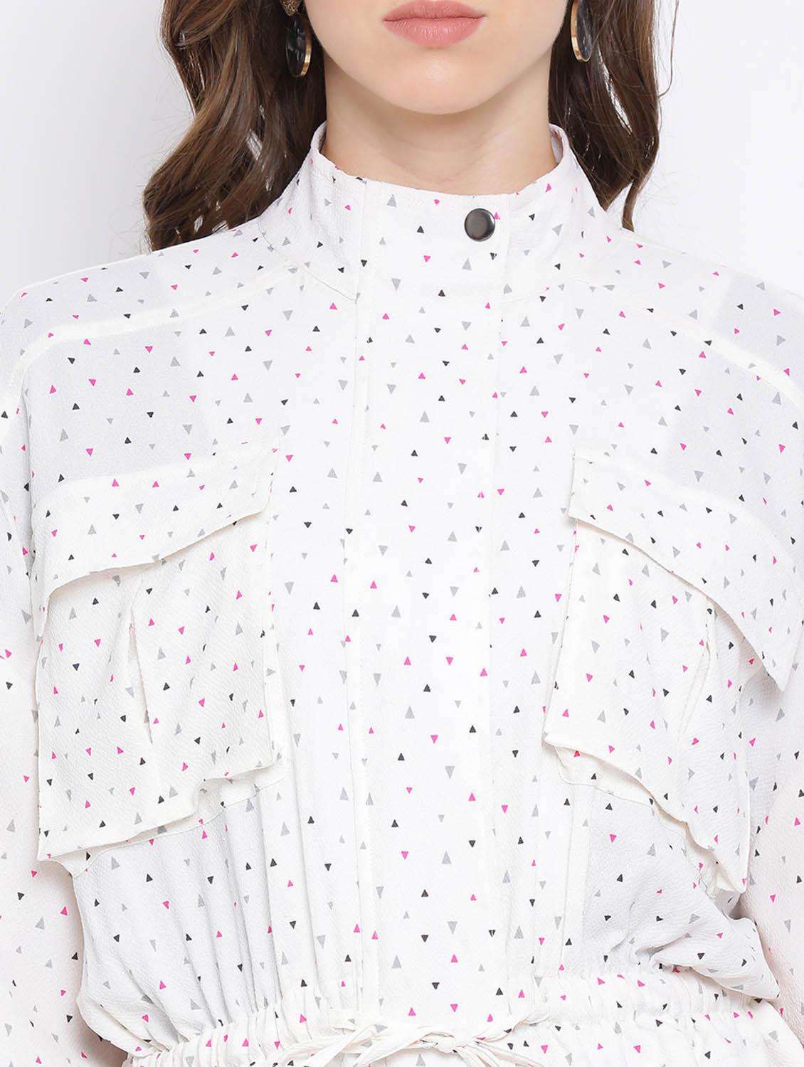 drawstring peplum jacket - 17341439 - Zoom Image - 5