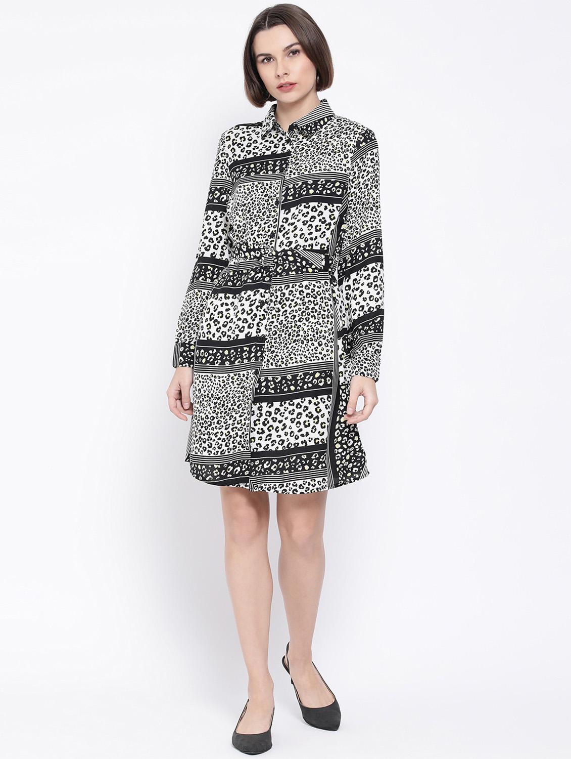 animal print shirt dress - 17341477 - Zoom Image - 4