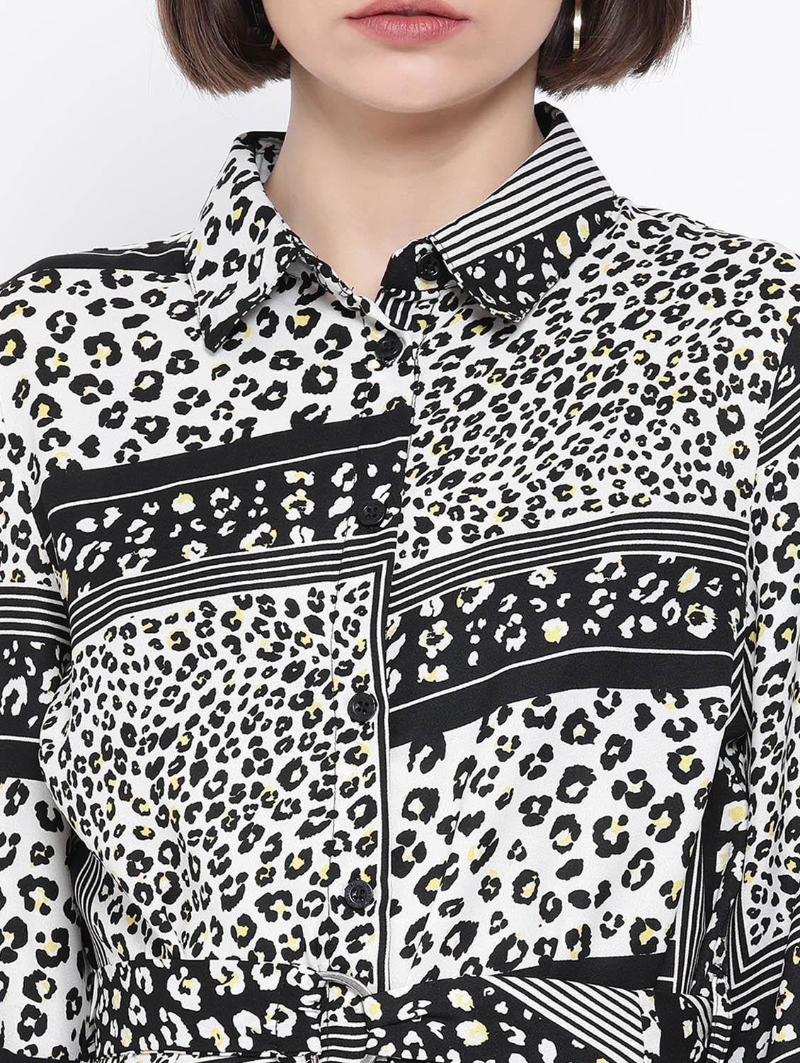 animal print shirt dress - 17341477 - Zoom Image - 5