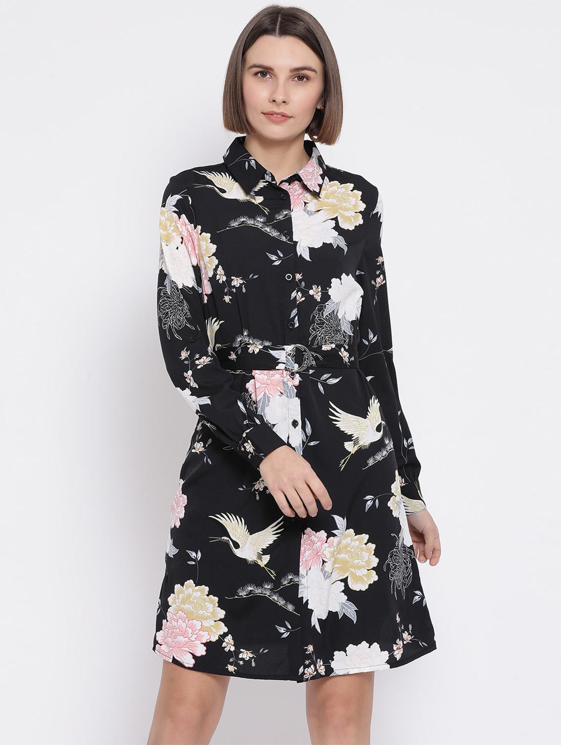 floral shirt dress - 17341478 - Zoom Image - 1