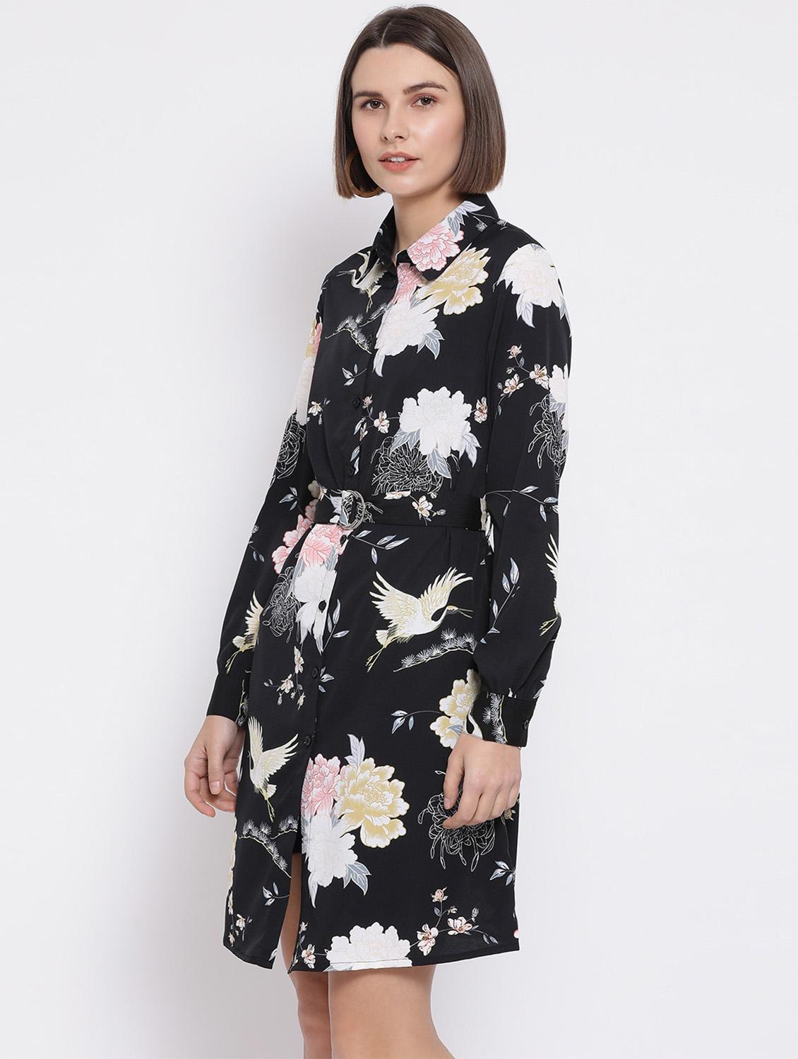 floral shirt dress - 17341478 - Zoom Image - 2