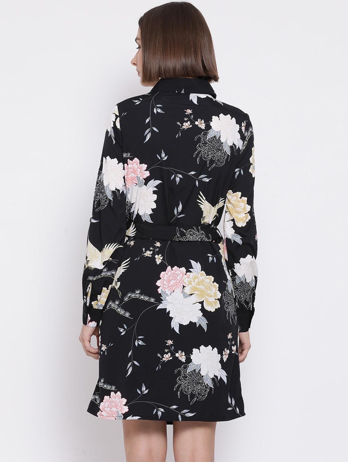 floral shirt dress - 17341478 - Zoom Image - 3