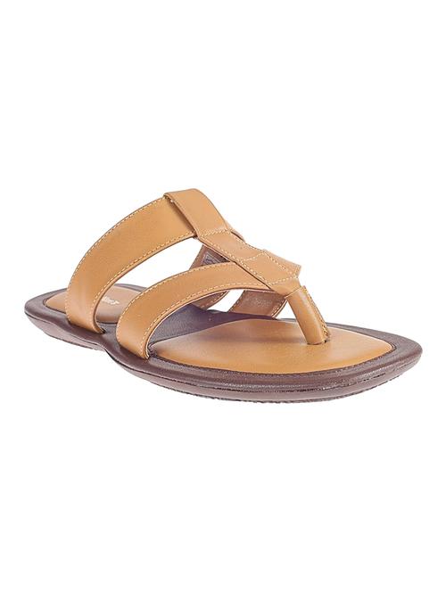 tan toe separator slippers - 17341611 - Standard Image - 1
