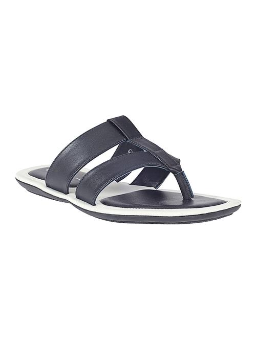 navy toe separator slippers - 17341612 - Standard Image - 1