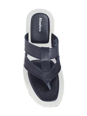 navy toe separator slippers - 17341612 - Standard Image - 4