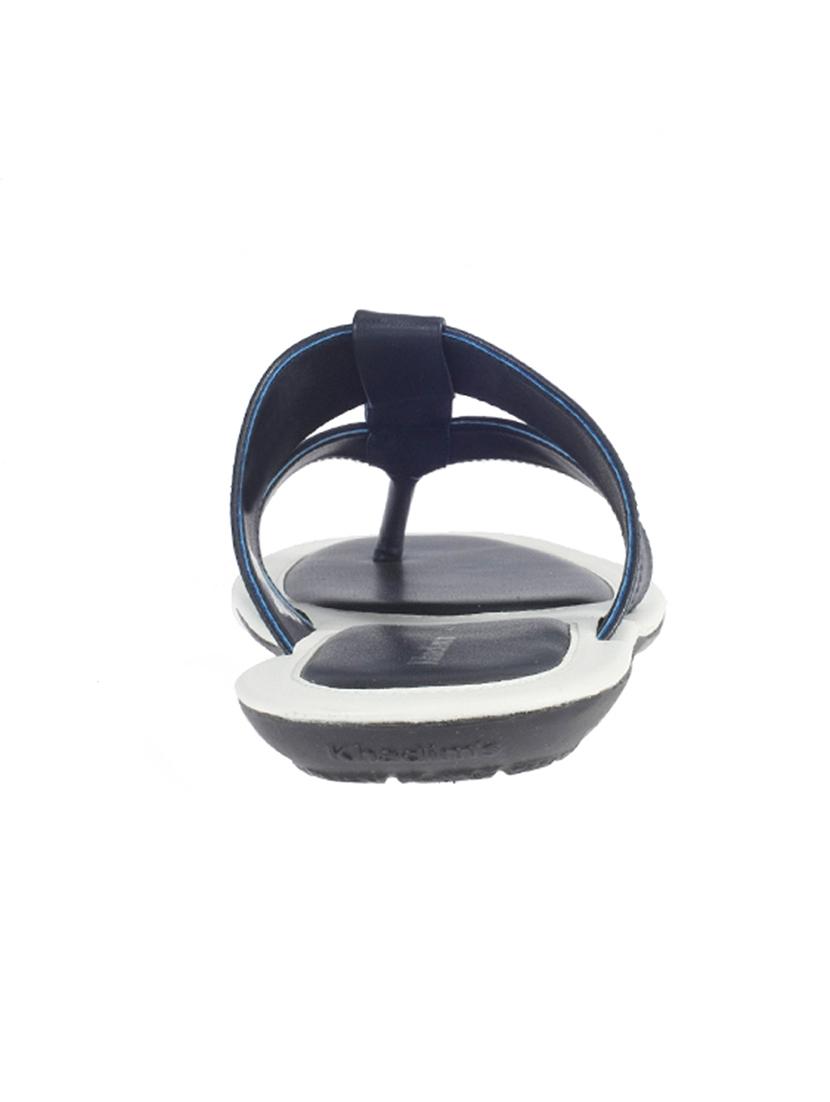 navy toe separator slippers - 17341612 - Zoom Image - 3