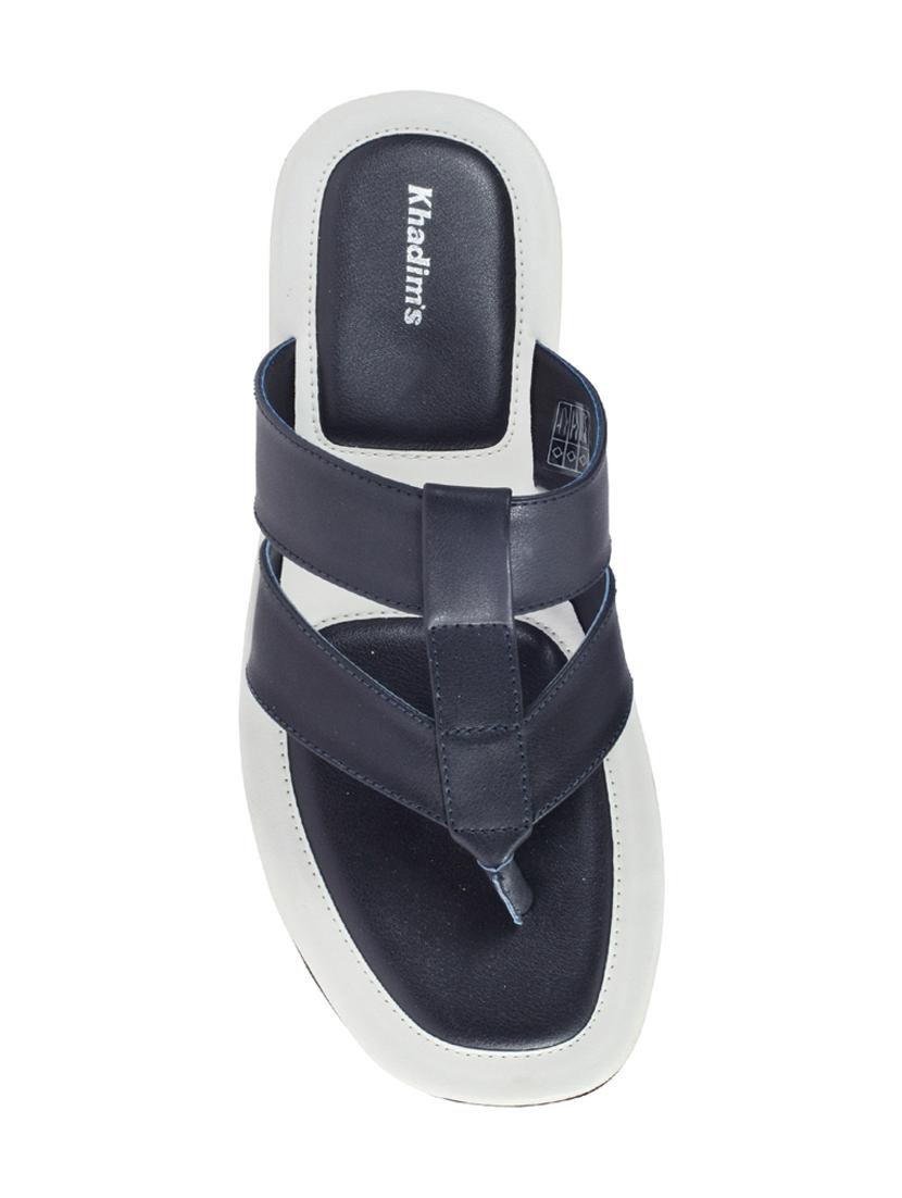 navy toe separator slippers - 17341612 - Zoom Image - 4