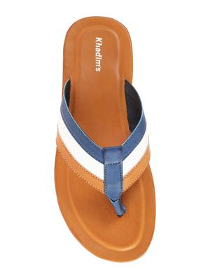 tan toe separator slippers - 17341613 - Standard Image - 4