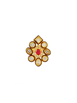gold brass finger ring - 17341692 - Standard Image - 2
