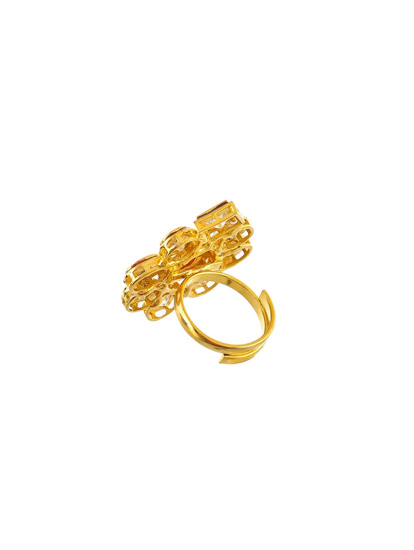 gold brass finger ring - 17341692 - Zoom Image - 3