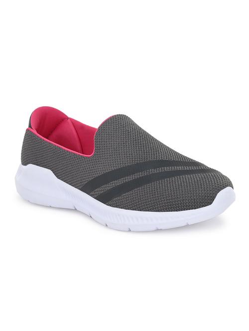 grey slip on sports shoes - 17342151 - Standard Image - 1