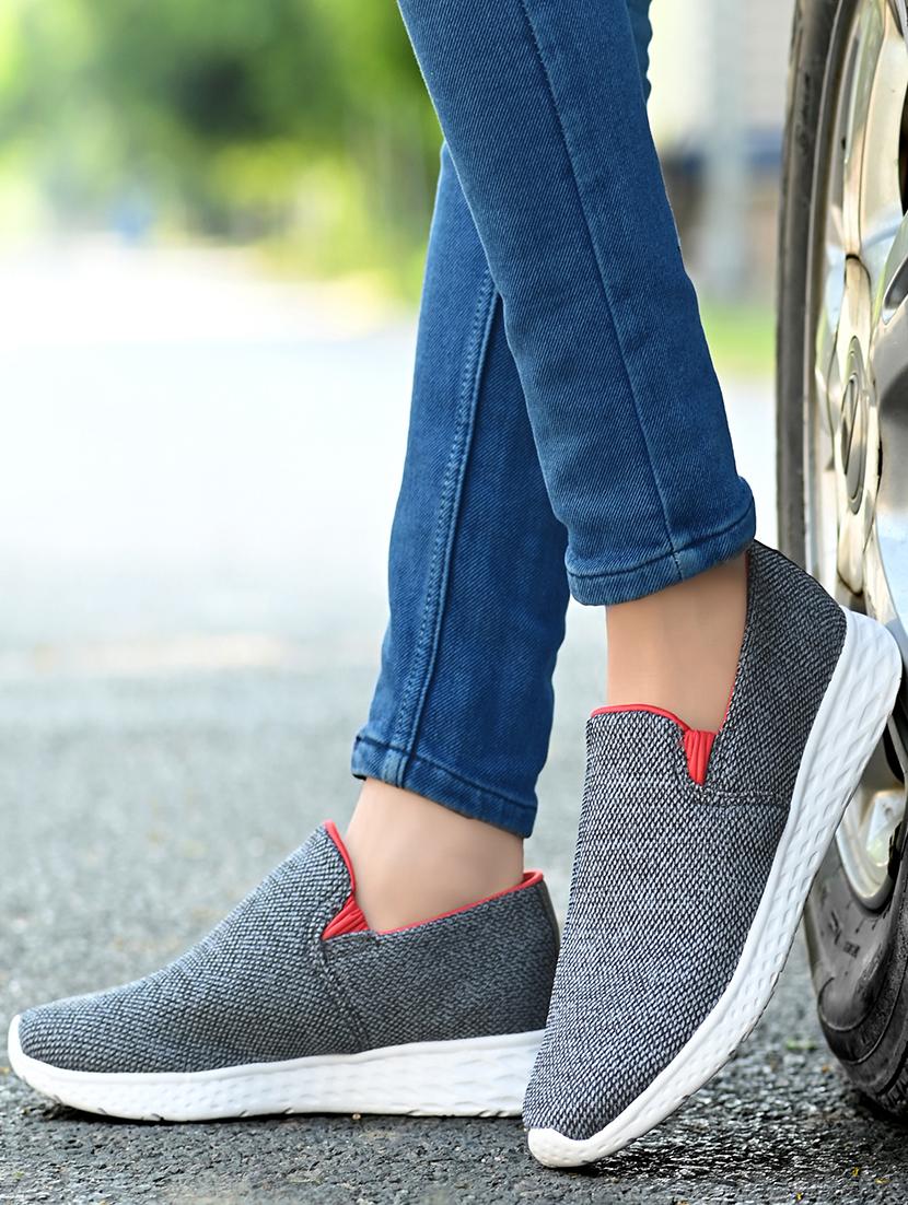 grey slip on sport shoes - 17342165 - Zoom Image - 5