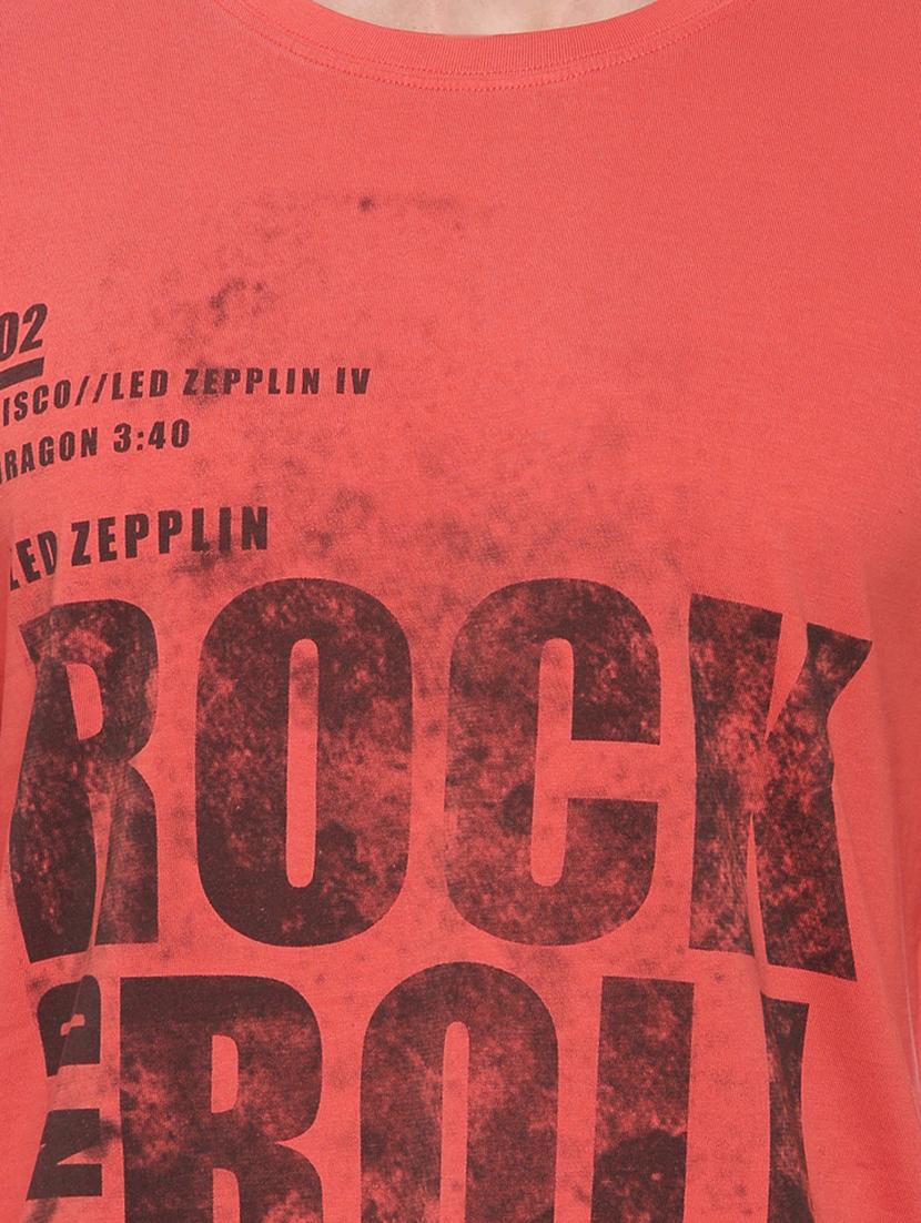 red front print t-shirt - 17342264 - Zoom Image - 5
