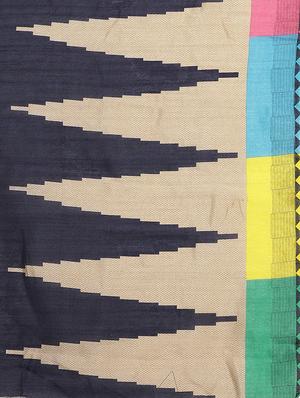 geometric printed saree with blouse - 17342303 - Standard Image - 4