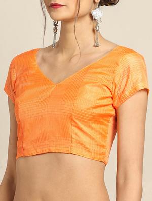 floral printed saree with blouse - 17342311 - Standard Image - 3