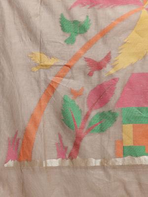 floral banarasi saree with blouse - 17342354 - Standard Image - 4