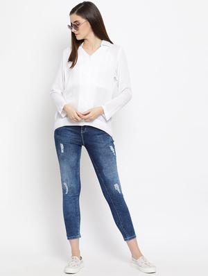 long sleeved solid top - 17342457 - Standard Image - 4