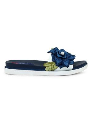 blue slip on slides - 17342569 - Standard Image - 2