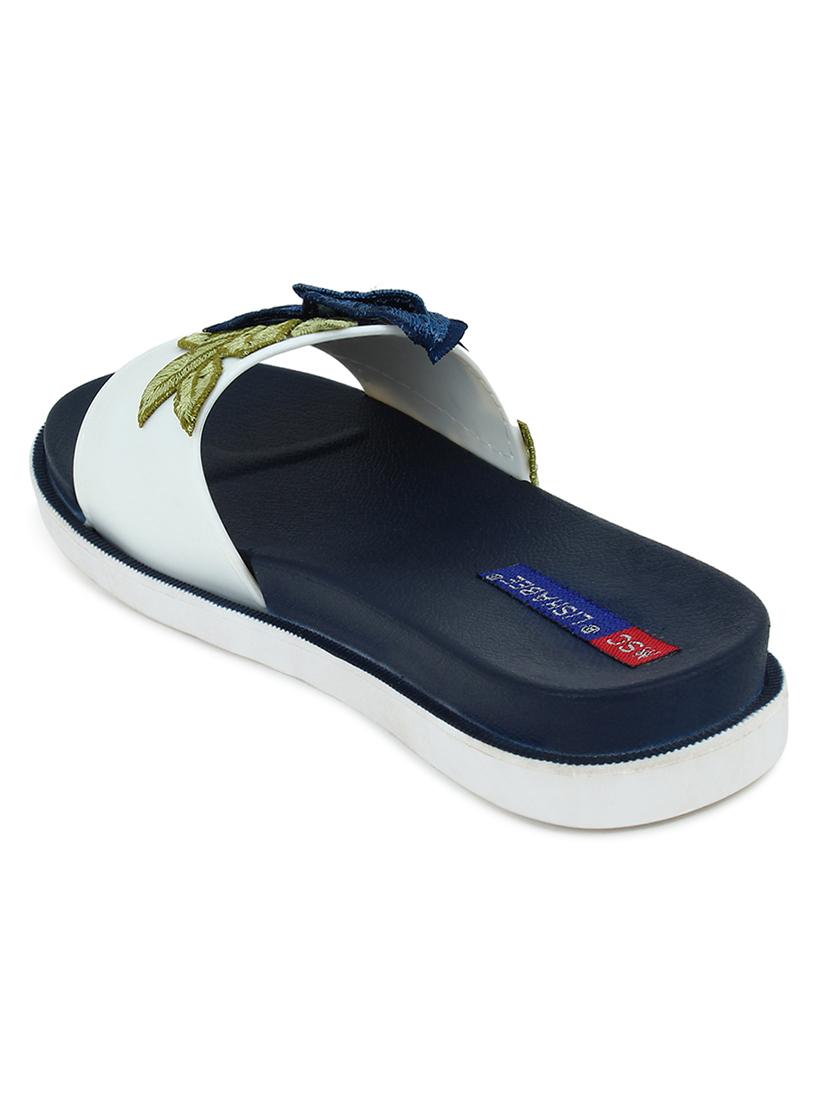 blue slip on slides - 17342569 - Zoom Image - 3