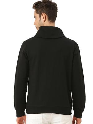 black solid sweatshirt - 17342586 - Standard Image - 3