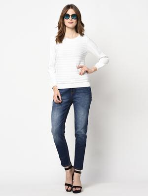 round neck solid top - 17342832 - Standard Image - 4