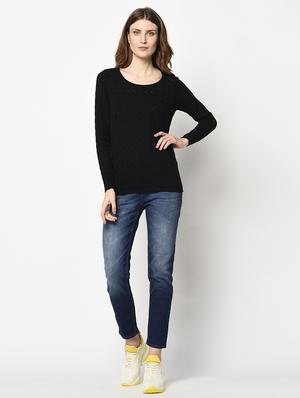 round neck solid top - 17342837 - Standard Image - 4