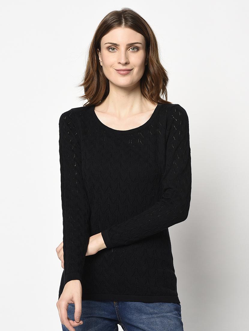 round neck solid top - 17342837 - Zoom Image - 1
