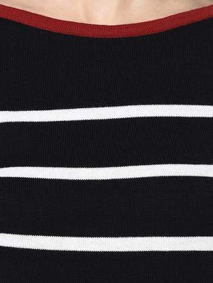 round neck striped top - 17342841 - Standard Image - 5