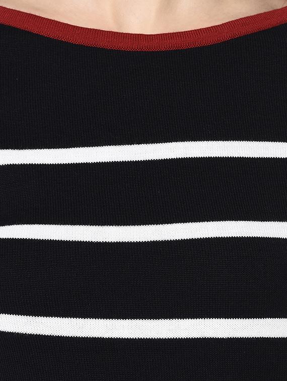 round neck striped top - 17342841 - Zoom Image - 5