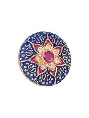 blue brass finger ring - 17342897 - Standard Image - 2