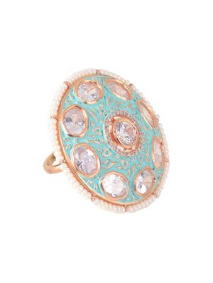 green brass finger ring - 17342902 - Standard Image - 4