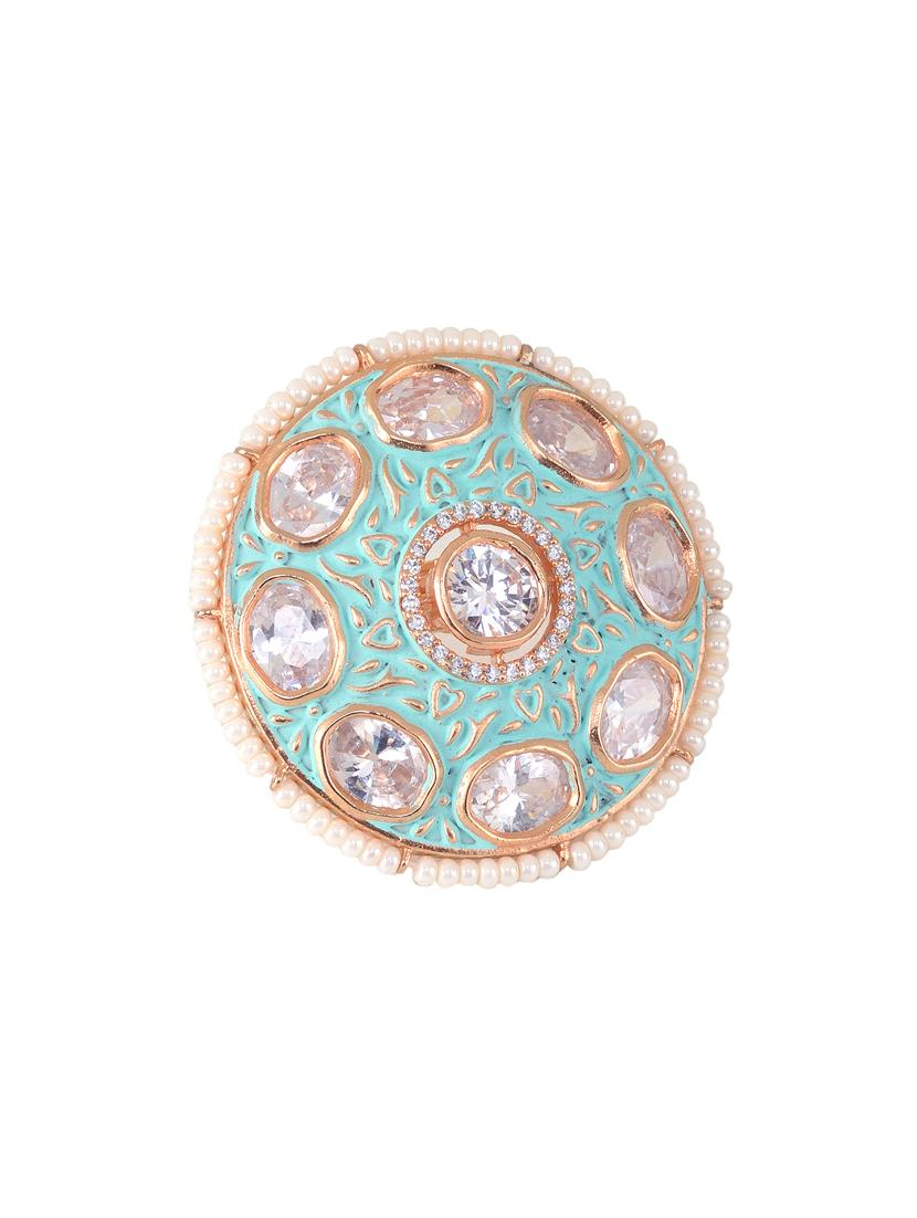 green brass finger ring - 17342902 - Zoom Image - 2