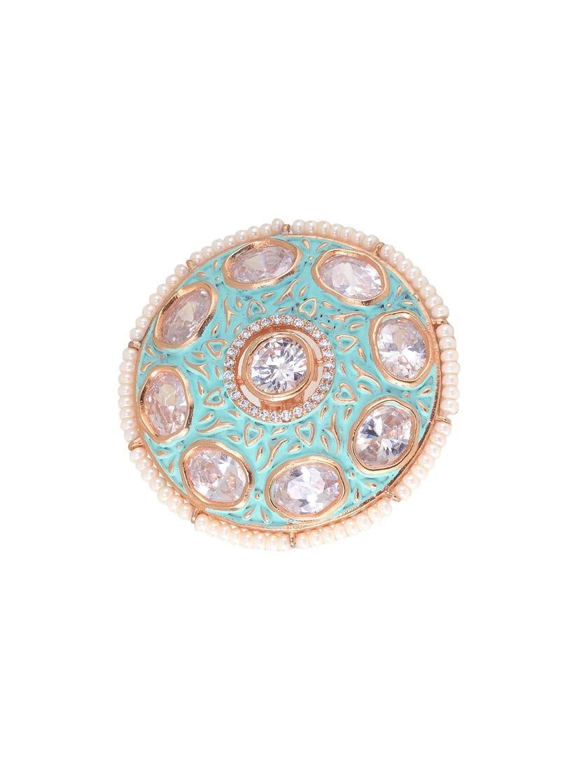green brass finger ring - 17342902 - Zoom Image - 3