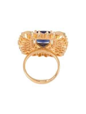 blue brass finger ring - 17342907 - Standard Image - 5