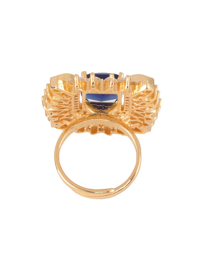blue brass finger ring - 17342907 - Zoom Image - 5