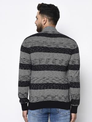grey striped pullover - 17342930 - Standard Image - 3