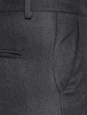 black solid flat front trousers formal trouser - 17342969 - Standard Image - 6