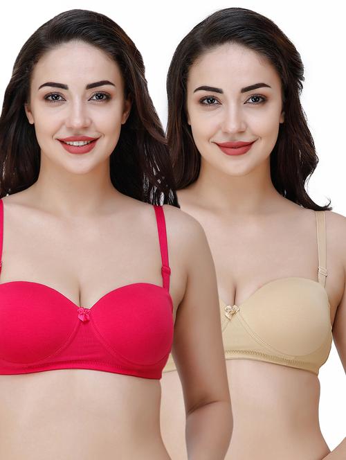 set of 2 detachable strap t-shirt bra - 17343009 - Standard Image - 1