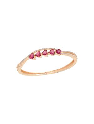 red brass bangle bracelet - 17343016 - Standard Image - 4