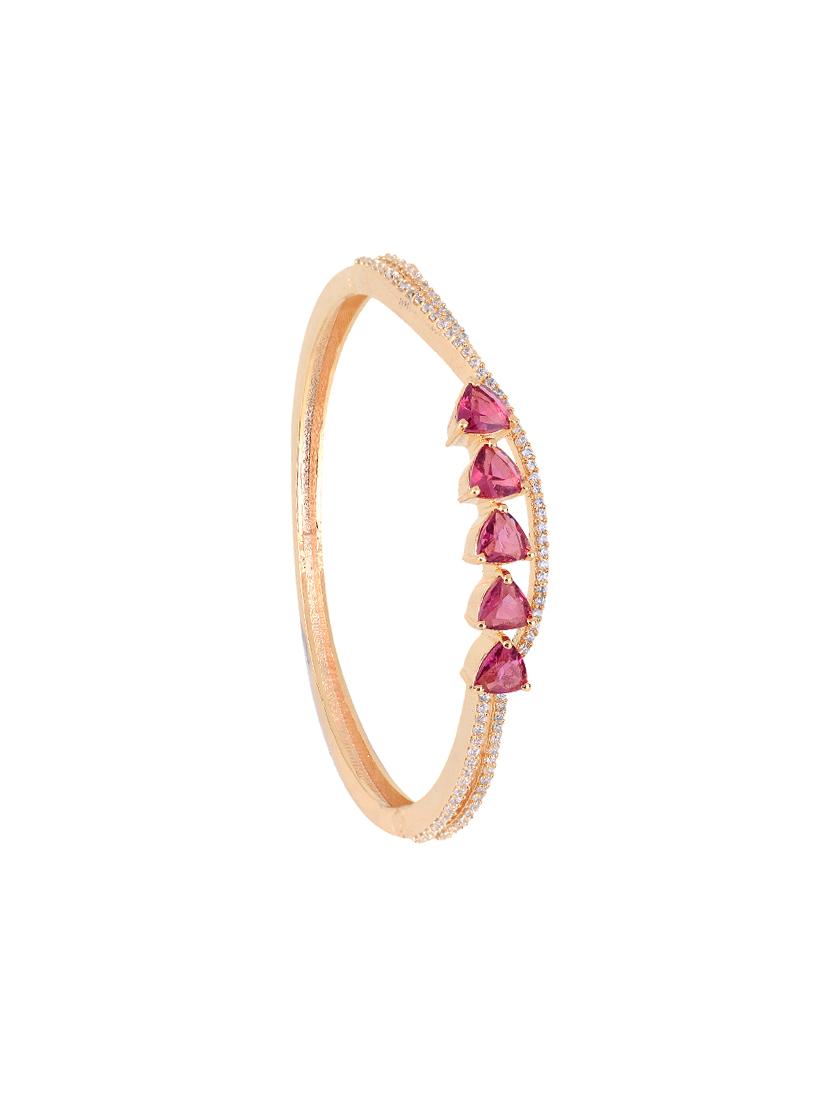 red brass bangle bracelet - 17343016 - Zoom Image - 2