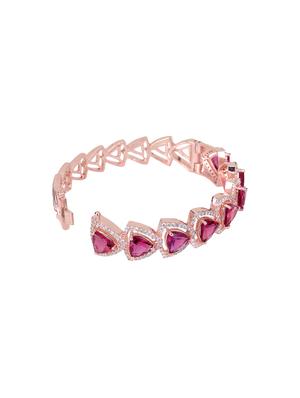 red brass bangle bracelet - 17343019 - Standard Image - 3