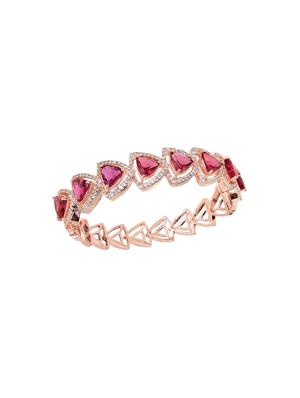 red brass bangle bracelet - 17343019 - Standard Image - 4