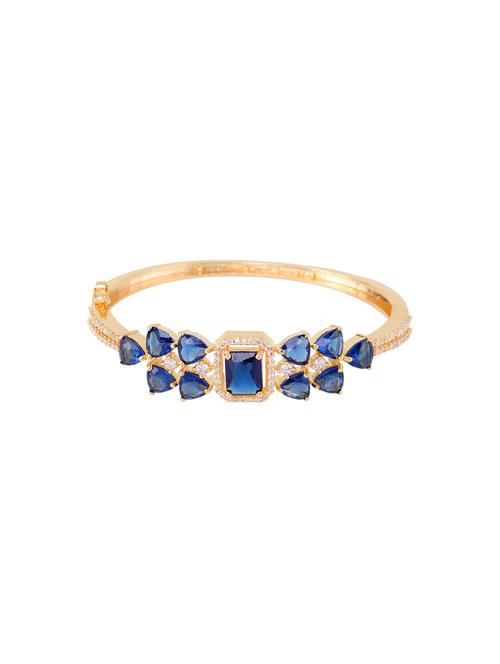 blue brass bangle  bracelet - 17343039 -  Standard Image - 0