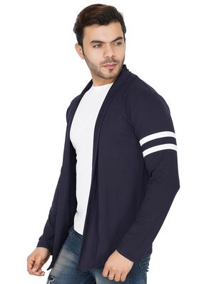 navy blue taped shrug - 17343051 - Standard Image - 2